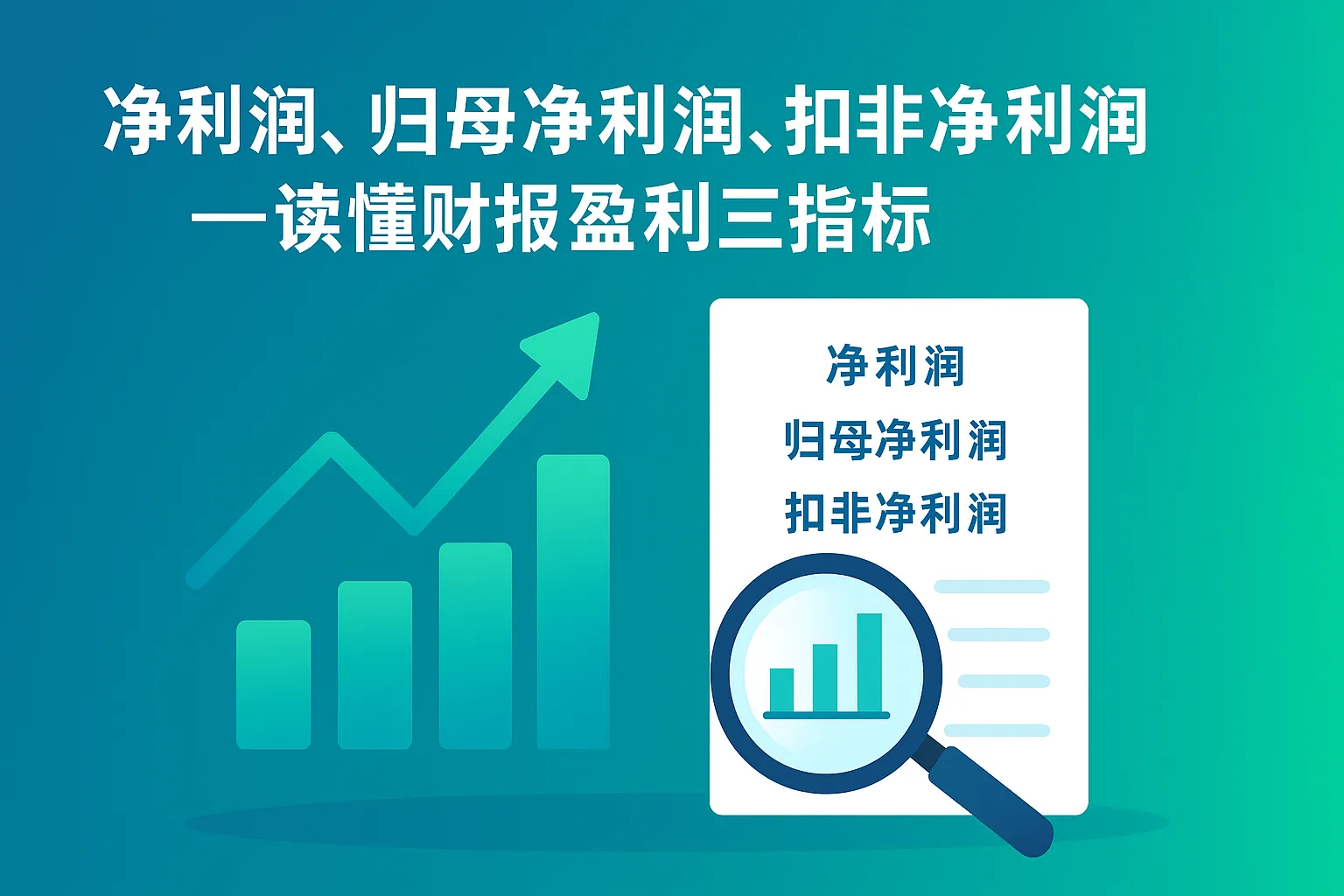 净利润、归母净利润、扣非净利润——读懂财报盈利三指标